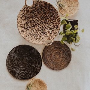 SOLD Wicker Basket Wall Collection
